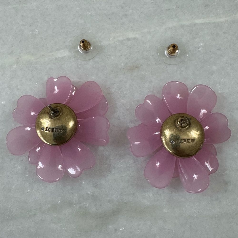 J.Crew full bloom flower stud earrings - Picture 4 of 5
